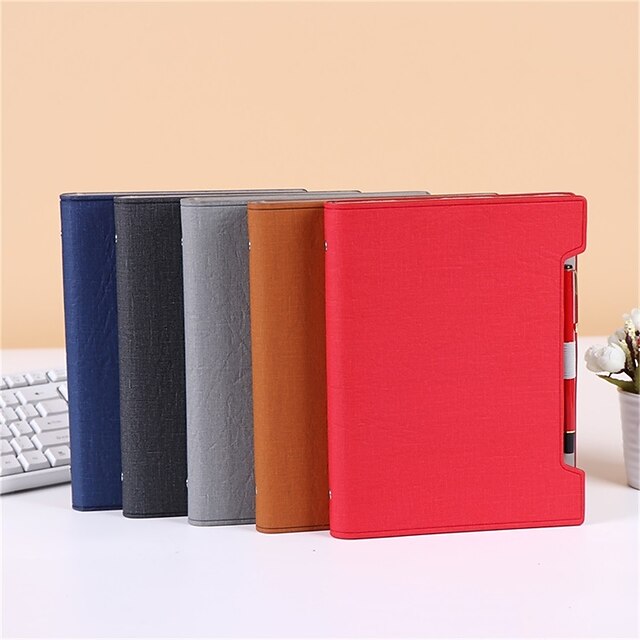 

Notebook Ruled A5 5.8×8.3 Inch Retro PU SoftCover Portable 200 Pages Notebook for Office Business