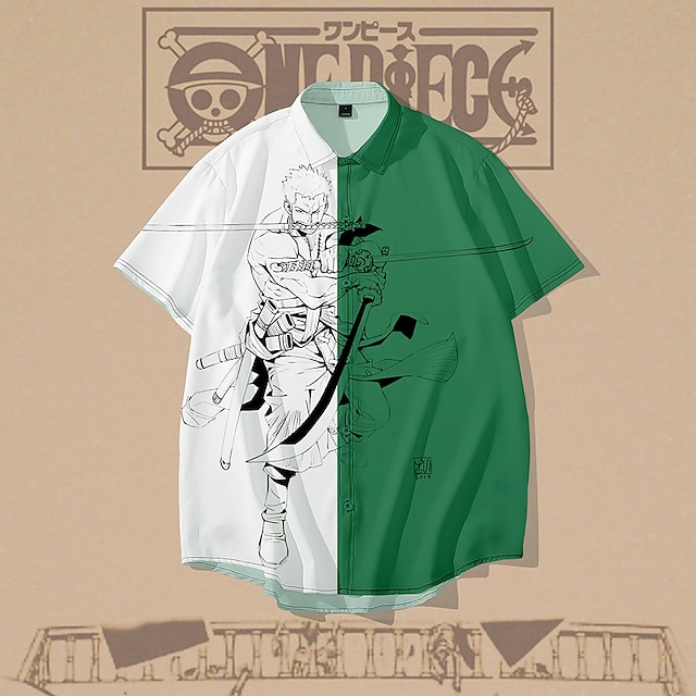 

Inspired by One Piece·Two Years After Version Roronoa Zoro Cartoon Manga Terylene Anime Harajuku Graphic Kawaii Top For Men's