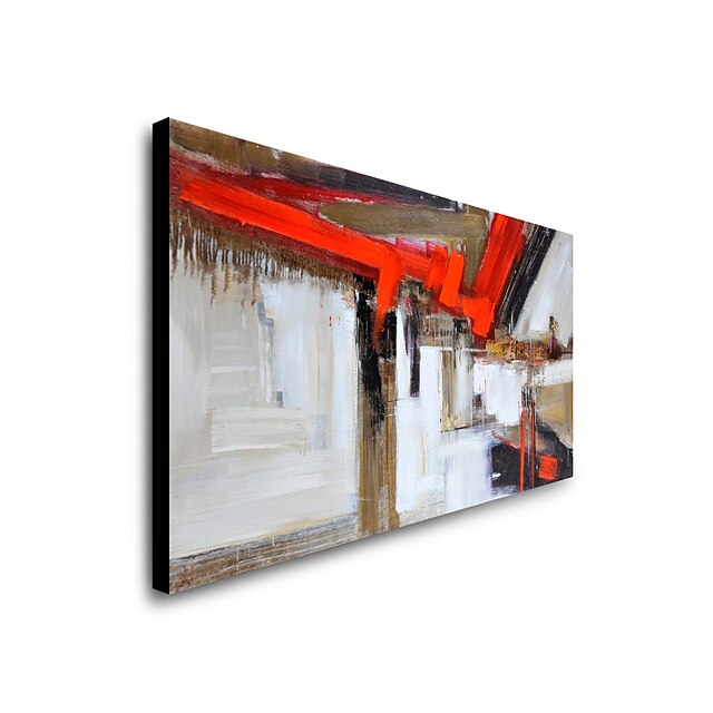 Home & Garden Wall Art | Oil Painting Hand Painted Horizontal Abstract Modern Stretched Canvas - AW07278