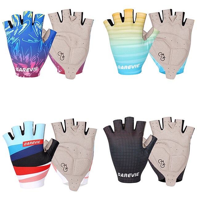

Bike Gloves / Cycling Gloves Anti-Slip Reflective Breathable Wearable Fingerless Gloves Sports Gloves BlueYellow RedBlue BluePink for Adults' Outdoor Exercise Cycling / Bike