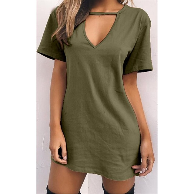 light green t shirt dress