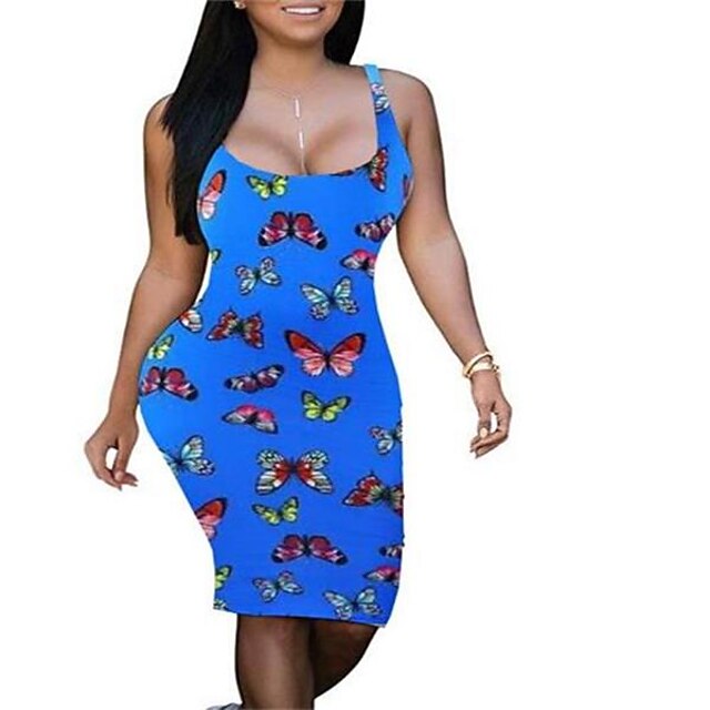 

Women's Casual Dress Knee Length Dress Light Pink Blue White Black Sleeveless Solid Color Print Summer Crew Neck Personalized Casual Modern 2022 S M L XL XXL