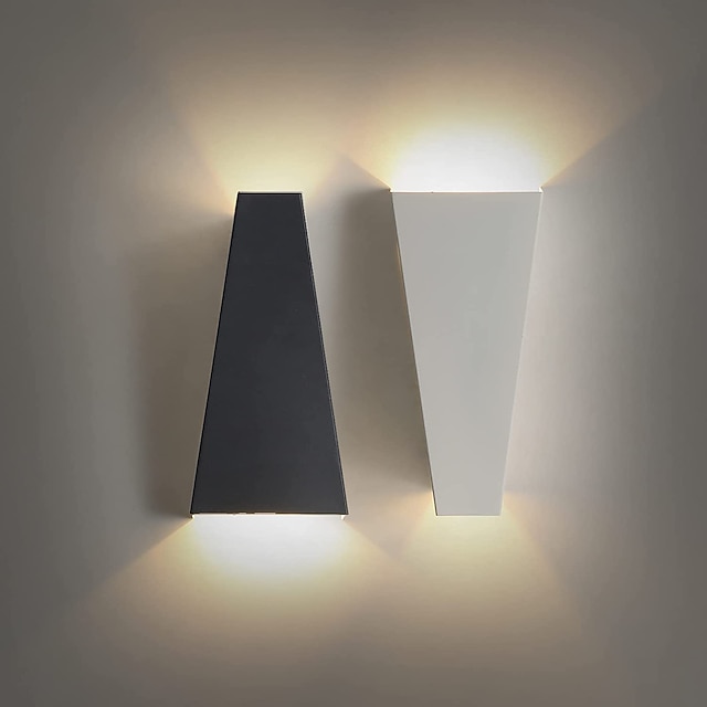  2 sztuk nowoczesny kryty kinkiet led metal mały kinkiet unikalny styl 10w up down kinkiet led lampka nocna do sypialni salon restauracja