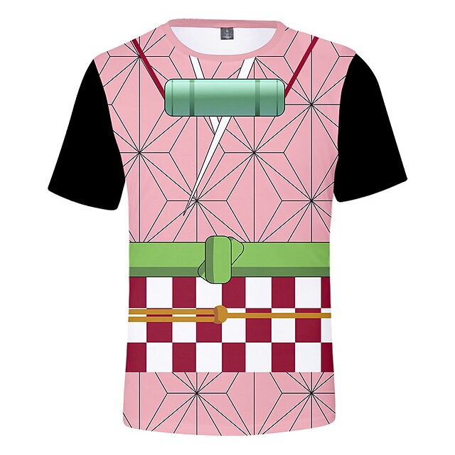 

Inspired by Demon Slayer: Kimetsu no Yaiba Kamado Nezuko T-shirt Cartoon 100% Polyester Anime Harajuku Graphic Kawaii T-shirt For Men's / Women's / Couple's