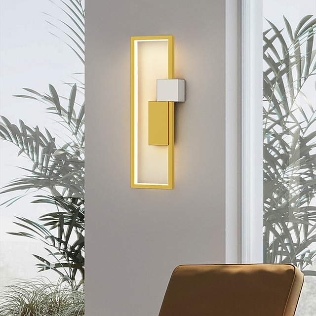  Lâmpada de parede led quarto lâmpada de parede de cabeceira nórdica minimalista moderna sala de estar sofá luz de parede