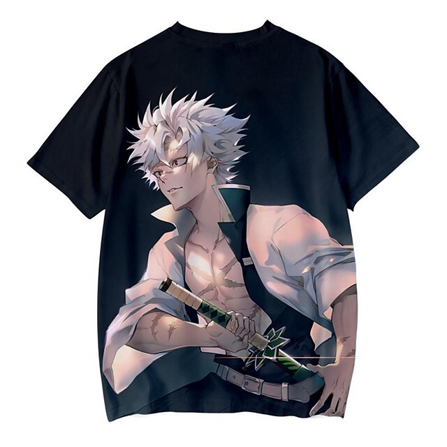 Toys & Hobbies Cosplay & Costumes | Inspired by Demon Slayer: Kimetsu no Yaiba Sanemi Shinazugawa T-shirt Cartoon 100% Polyester