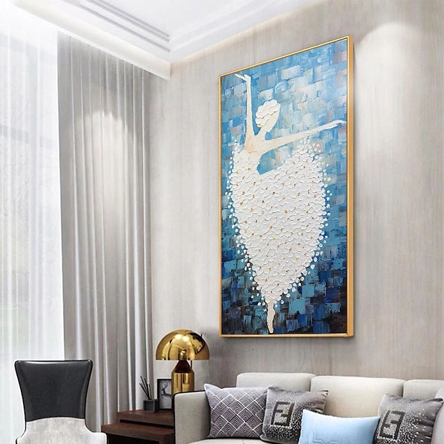 Home & Garden Wall Art | Oil Painting 100% Handmade Hand Painted Wall Art On Canvas Modern Abstract Beautiful Dancing Ballet Gir