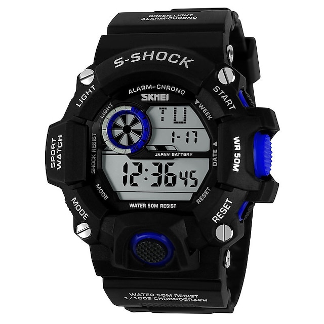 

SKMEI Digital Watch for Men Digital Digital Stylish Stylish Casual Waterproof Calendar Alarm Clock Plastic Silicone Fashion