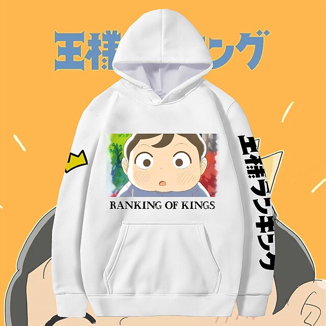 

Inspired by Ranking of Kings Bojji Hoodie Cartoon 100% Polyester Anime Harajuku Graphic Kawaii Hoodie For Men's / Women's / Couple's