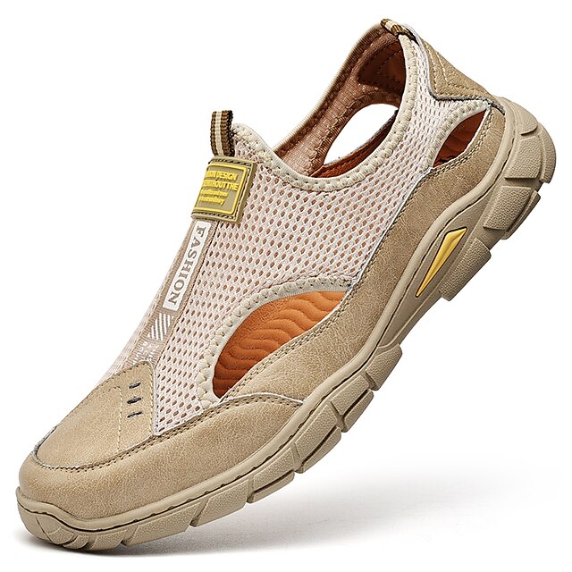 

Men's Sandals Fisherman Sandals Comfort Sandals Sporty Beach Outdoor Microfiber Black Gray Beige Spring Summer