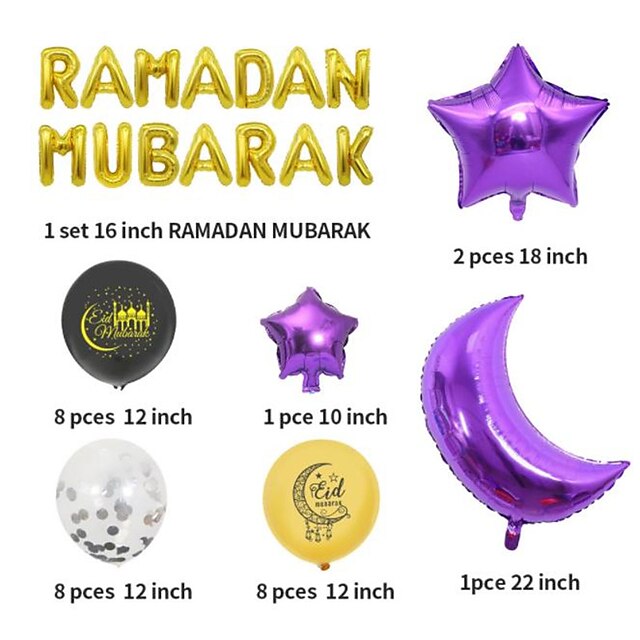 Home & Garden Home Decor | Ramadan 1 set Holiday Decorative Objects Decorations Party Garden Decoration 30 cm - NH73701