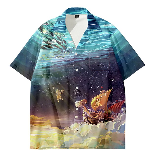 

Inspired by One Piece Monkey D. Luffy Portgas D. Ace Cartoon Manga Terylene Anime Harajuku Graphic Kawaii Top For Men's