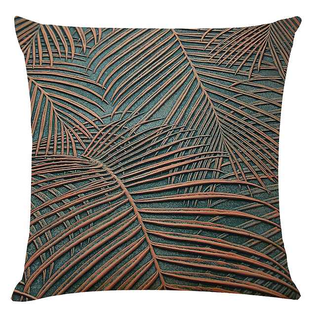 Home & Garden Home Decor | Palm Leaf Double Side Cushion Cover 4PC Soft Decorative Square Throw Pillow Cover Cushion Case Pillow