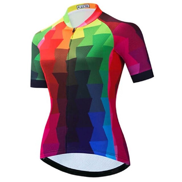 

21Grams Women's Short Sleeve Cycling Jersey Summer Spandex Green Bike Top Mountain Bike MTB Road Bike Cycling Quick Dry Moisture Wicking Sports Clothing Apparel / Athleisure