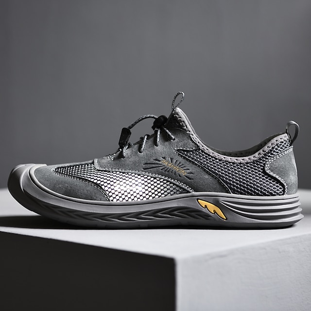 

Men's Unisex Trainers Athletic Shoes Sporty Athletic Water Shoes Elastic Fabric Dark Grey Black Beige Summer