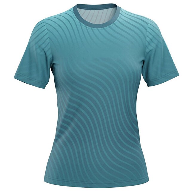 

21Grams Women's Short Sleeve Downhill Jersey Summer Spandex Orange Blue Bike Top Mountain Bike MTB Road Bike Cycling Quick Dry Moisture Wicking Sports Clothing Apparel / Stretchy / Athleisure