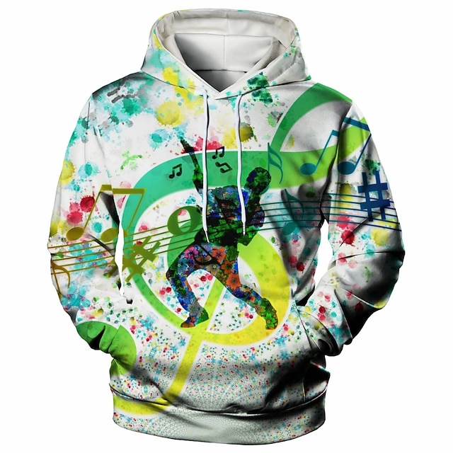 

Men's Pullover Hoodie Sweatshirt Graphic Casual Daily Weekend 3D Print Casual Hoodies Sweatshirts Green