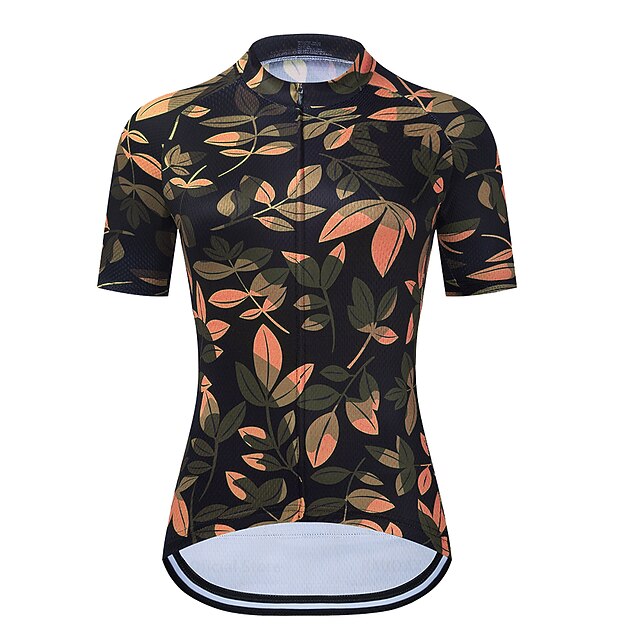 

21Grams Women's Short Sleeve Cycling Jersey Summer Spandex Purple Red Yellow Floral Botanical Bike Top Mountain Bike MTB Road Bike Cycling Quick Dry Moisture Wicking Sports Clothing Apparel