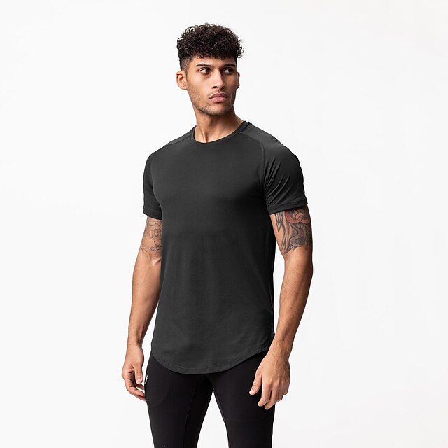 Sports & Outdoors Running, Jogging & Walking | Mens Running Shirt Top Athletic Athleisure Summer Quick Dry Sweat Out Sweat wicki