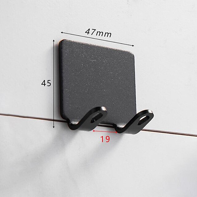 Home & Garden Home Decor | 3pcs Self Adhesive Hooks, Self Adhesive Wall Mounted Hanger，No Drill No Screw for Key Coat Towel for 