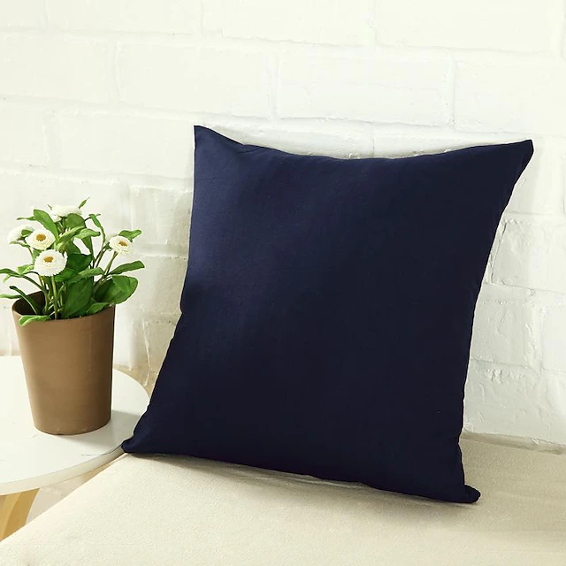 Decorative Toss Pillows Solid Color Pillow Cover Sofa Cushion Cover Bed Head Pillow Office Without Pillow Core Just Coat Chair Pillow Pink Blue Sage Green Purple Yellow 26