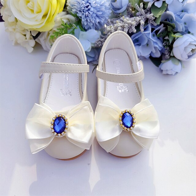 Shoes & Bags Kids Shoes | Girls Flats Flower Girl Shoes Microfiber Little Kids(4-7ys) Pink Ivory Fall Spring - IZ34029