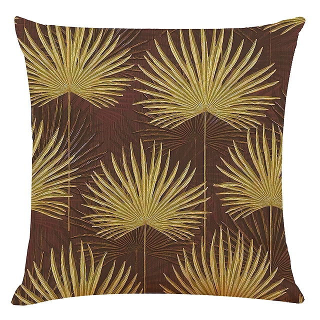 Home & Garden Home Decor | Palm Leaf Double Side Cushion Cover 4PC Soft Decorative Square Throw Pillow Cover Cushion Case Pillow