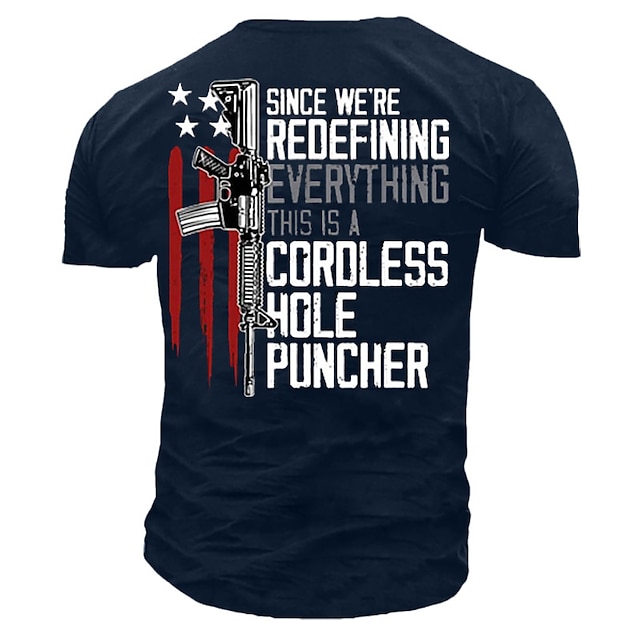 

Men's Unisex T shirt 3D Print Graphic Prints Letter Crew Neck Street Daily Print Short Sleeve Tops Casual Designer Big and Tall Sports Navy Blue