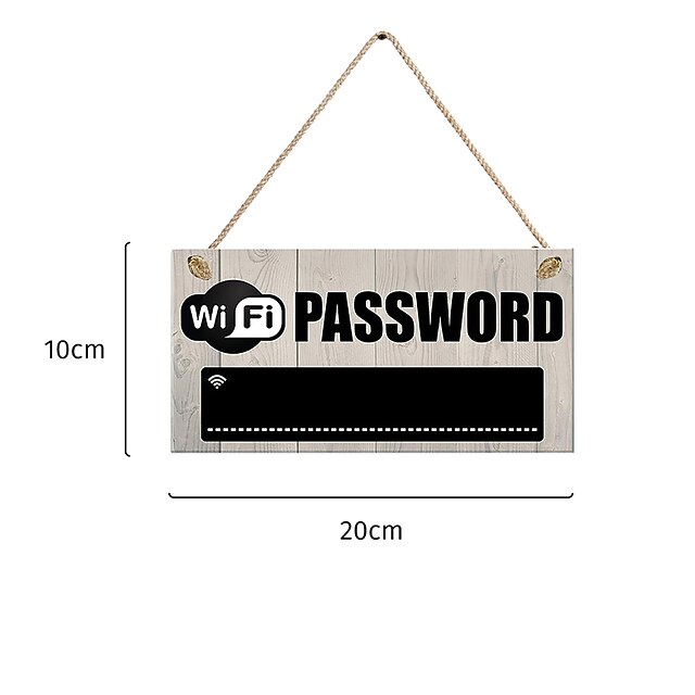 Home & Garden Home Decor | Decorative Objects Resin Modern Home Wifi Password Note Board Home Living room - QZ22385