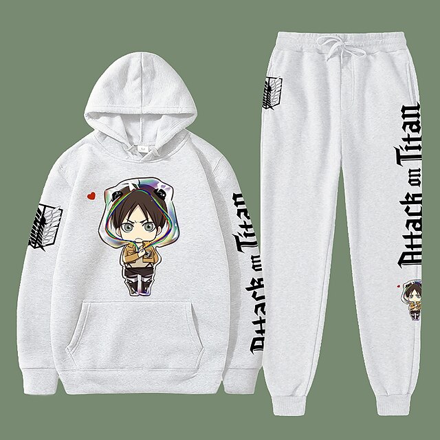 

Inspired by Attack on Titan levi ackerman Pants Outfits 100% Polyester Anime Harajuku Graphic Kawaii Pants For Men's / Women's / Couple's / Hoodie / Hoodie