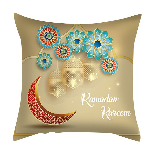 Home & Garden Home Decor | Ramadan Double Side Cushion Cover 4PC Soft Decorative Square Throw Pillow Cover Cushion Case Pillowca