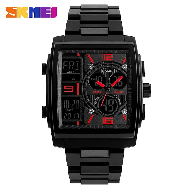 

SKMEI Digital Watch for Men Analog - Digital Digital Stylish Stylish Casual Waterproof Calendar Alarm Clock ABS PU Leather Fashion