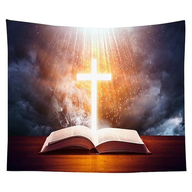 Home & Garden Home Decor | Cross Jesus Wall Tapestry Art Decor Blanket Curtain Hanging Home Bedroom Living Room Dorm Decoration 