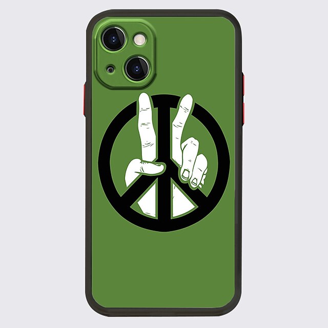 

PEACE LOVE NO WAR Phone Case For Apple iPhone 13 Pro Max 12 11 SE 2020 X XR XS Max 8 7 Unique Design Protective Case Shockproof Dustproof Back Cover TPU