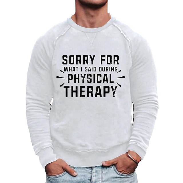 Mens Clothing Mens Hoodies & Sweatshirts | Mens Sweatshirt Pullover Graphic Letter Print Sports & Outdoor Casual Daily Hot Stamp