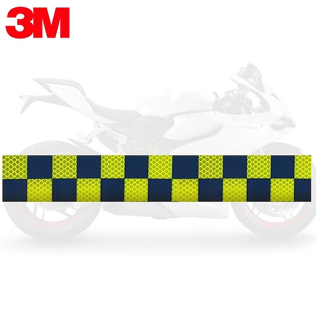 

Reflective Film Diamond Grade Battenberg Plaid Car Motorcycle Electric Vehicle Warning Sticker Reflective Decal Stripes