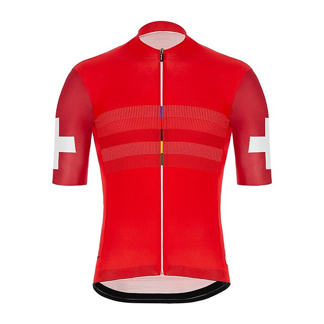 Sports & Outdoors Cycling | 21Grams Mens Short Sleeve Cycling Jersey Bike Top with 3 Rear Pockets Mountain Bike MTB Road Bike Cy