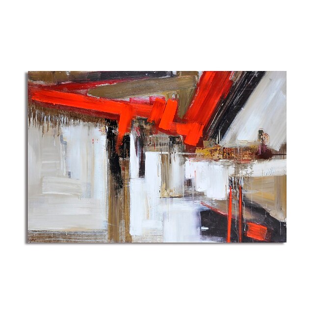 Home & Garden Wall Art | Oil Painting Hand Painted Horizontal Abstract Modern Stretched Canvas - AW07278