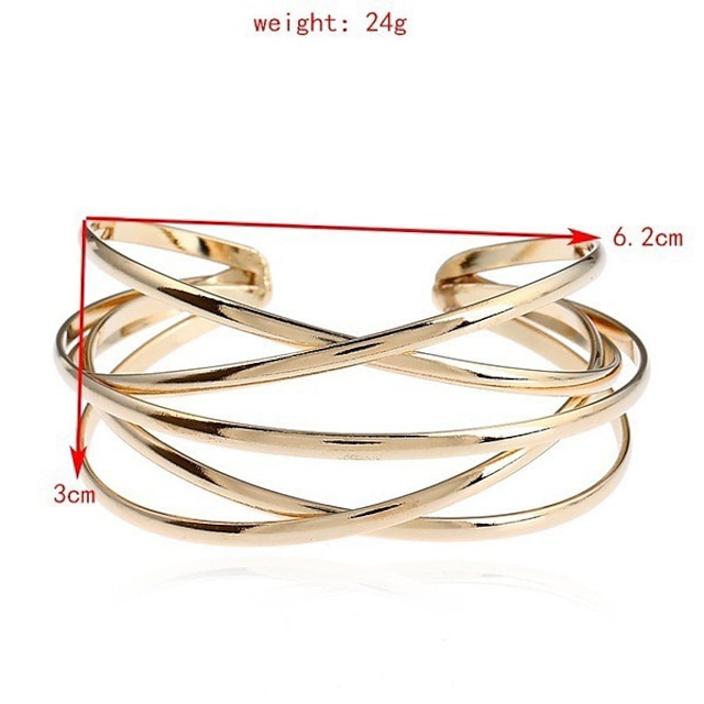 Shoes & Bags Fashion Accessories | Womens Cuff Bracelet Layered Vertical / Gold bar Vintage Boho Alloy Bracelet Jewelry Silver /