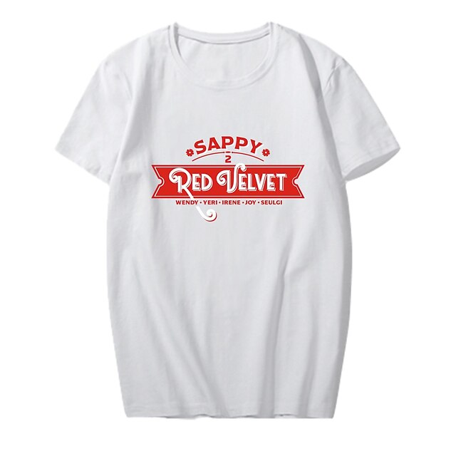 

Inspired by KPOP Red Velvet T-shirt Cartoon 100% Polyester Anime Harajuku Graphic Kawaii T-shirt For Men's / Women's / Couple's