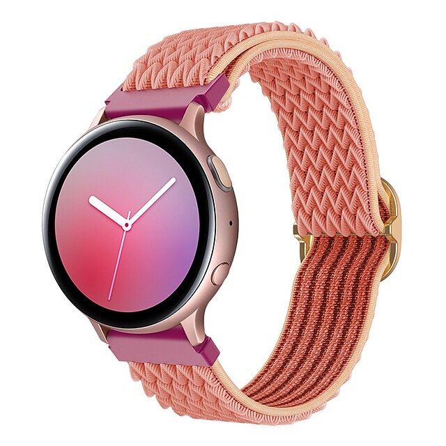 

1 pcs Smart Watch Band for Samsung Galaxy Gear S3 Frontier Gear S3 Classic Watch 42mm Watch 46mm Watch 3 41mm 20mm 22mm Fabric Nylon Smartwatch Strap Braided Mesh Sport Band Replacement Wristband