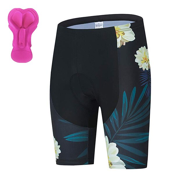 21Grams® Per donna Pantaloncini da ciclismo Bicicletta Pantaloncini  imbottiti di protezione Pantaloni Ciclismo da montagna Cicismo su strada  Gli sport Botanico floreale Nero Pad 3D Traspirante del 9034401 2022 a  $20.60