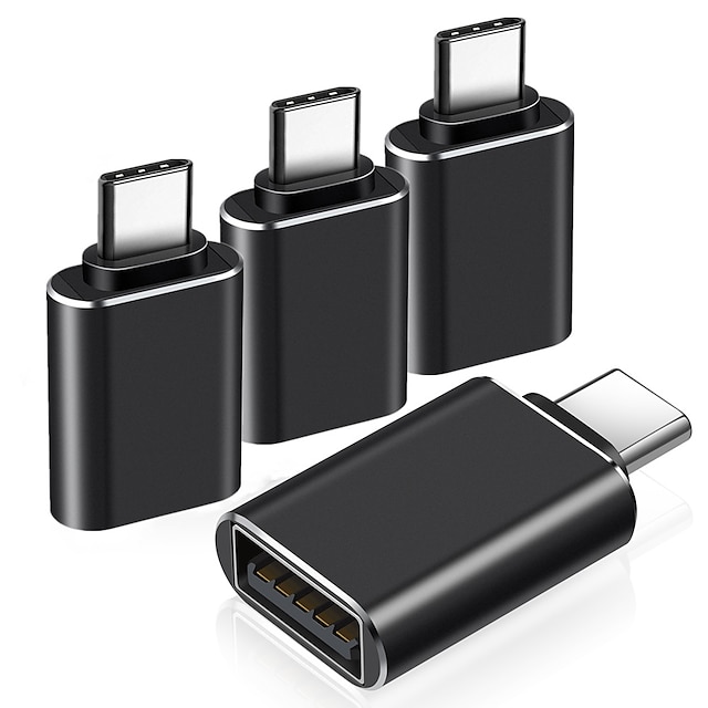  4 Pack USB C Female to USB Male Adapter Type C to USB Adapter USBC to A Power Charger Cable Converter for iPhone 13 12 Mini Pro Max,Samsung Galaxy S22,iPad Mini Air Pro i-Watch Series 7