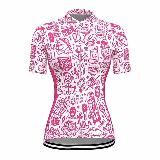 

21Grams Women's Short Sleeve Cycling Jersey Summer Spandex Red Bike Top Mountain Bike MTB Road Bike Cycling Quick Dry Moisture Wicking Sports Clothing Apparel / Stretchy / Athleisure