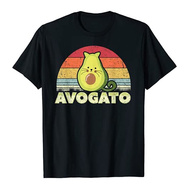 

Inspired by Cinco de Mayo Fiesta Avogato Cat Avocado T-shirt Gym Top 100% Polyester Pattern Mexican Funny T-shirt For Men's / Women's / Couple's