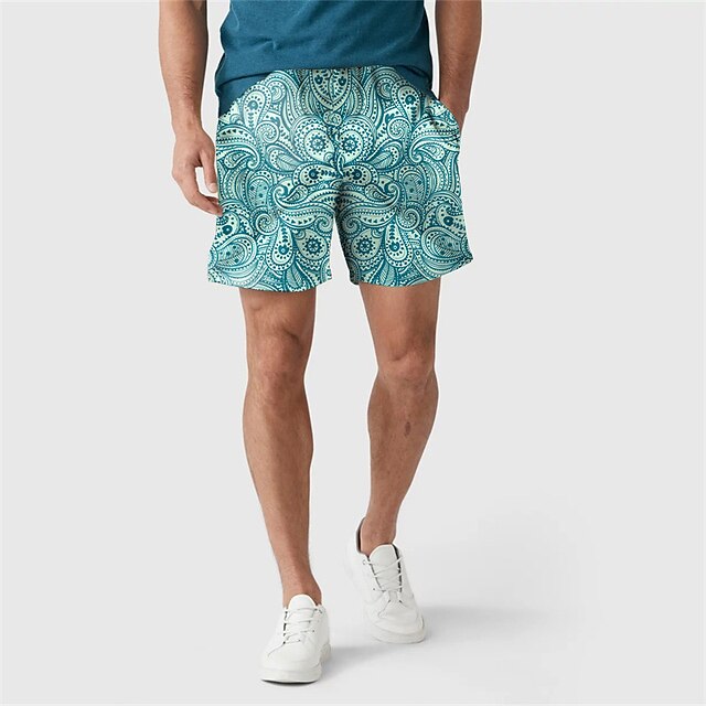 

Men's Stylish Casual / Sporty Shorts Drawstring Pocket Elastic Waist Knee Length Pants Sports Outdoor Daily Micro-elastic Graphic Comfort Breathable Mid Waist Green Blue Black Wine Yellow M L XL XXL