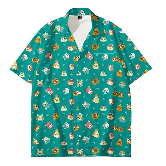 Toys & Hobbies Cosplay & Costumes | Inspired by Animal Crossing Tom Nook Blouse / Shirt Anime Terylene Anime Novel 3D Harajuku T