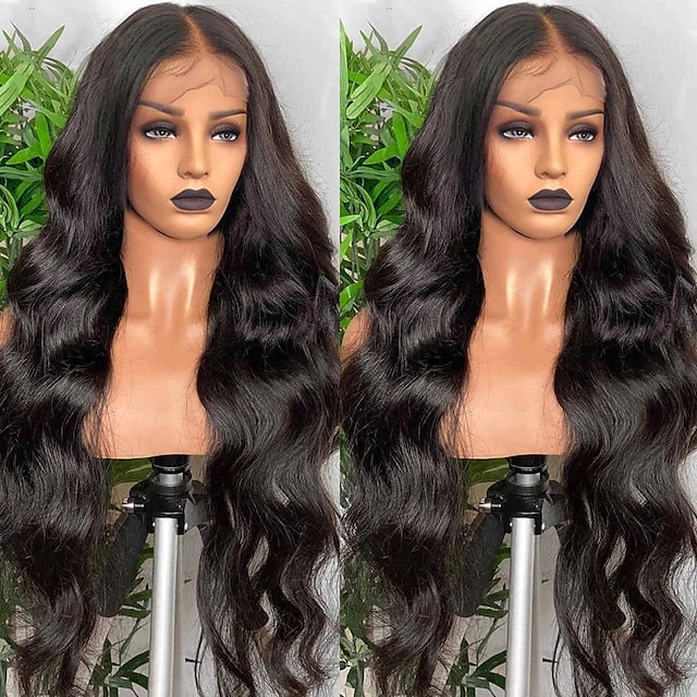 

Long Loose Wave Synthetic Lace Front Wigs for Women Heat Resistant Fiber Black Hair Smooth Hair Free Part Gluless Lace Wigs