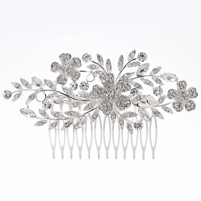  Hair Accessory Alloy Wedding Party / Evening Classic Style Wedding With Flower Comb Headpiece Headwear