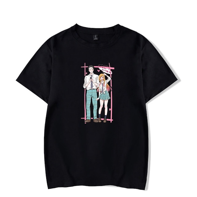 

Inspired by My Dress-up Darling Marin Kitagawa T-shirt Anime 100% Polyester Anime Harajuku Graphic Kawaii T-shirt For Men's / Women's / Couple's